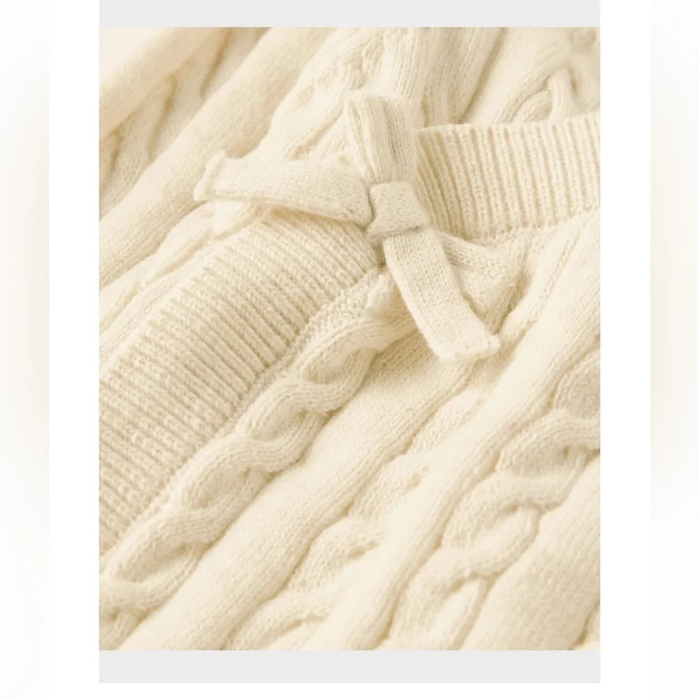 Baby Cable Knit Bear 4-Piece Outfit Set - Homegrown By Gymboree - Tan
